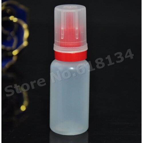 Top-rated seller 3800pcs 15ml liquid dropper bottle with childproof and tamper evident flat head cap