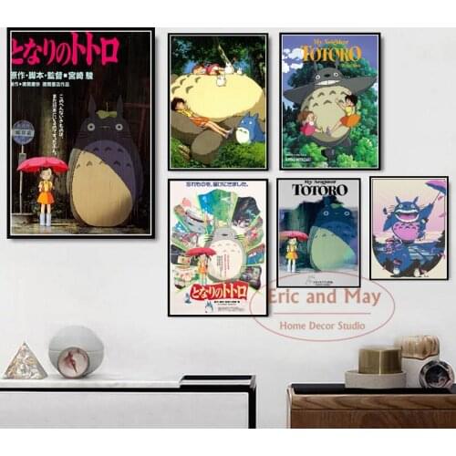 My Neighbour Totoro Ghibli Miyazaki Hayao Pop Japan Anime Canvas Painting Posters And Prints Abstract Decorative Home Decor