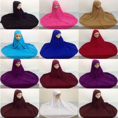 Muslim Niqaab Islamic Hijab Scarf Woman Islam Jilbab Cap Abaya 130cm Super Long