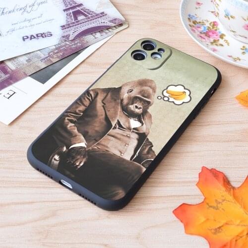 For iPhone Gorilla My Dreams Print Soft Matt Apple iPhone Case