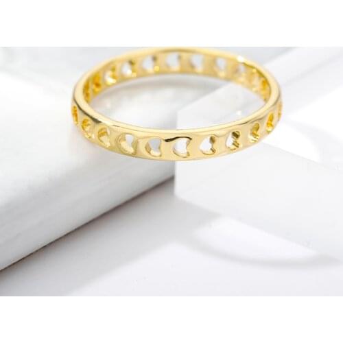 Stainless Steel Hollowed Out Heart Shape Open Ring Design Cute Fashion For Women Wedding Party Jewelry Romantic Valentines Gift