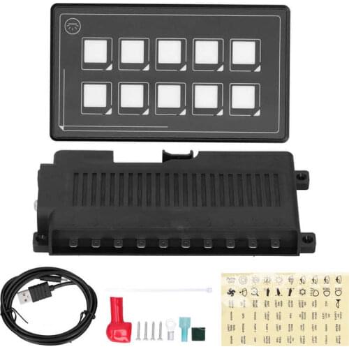 Rv styling rv led 10P Membrane Control Switch Panel APP Control with Backlight Module LED Touch Built‑in PPTC for