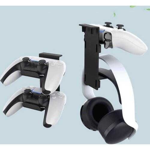 Headphone Stand Gaming Controller Hanger Holder For PS5 Gaming Console Over Ear Headset Mount Holder