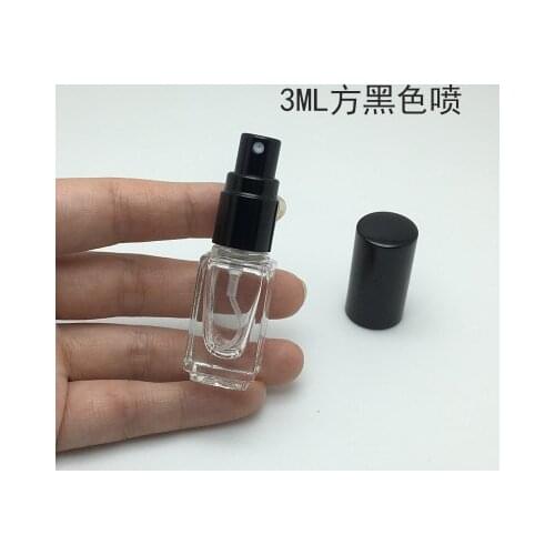 3ML Spray Perfume Glass Empty Bottle Sub-package Portable Sample Bottle 100PCS/LOT