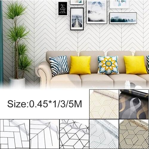 100/300/500cm Geometric Hexagon Silver Peel and Stick Wallpaper Removable Self Adhesive Film Living Room Bedroom Home Wall Decor