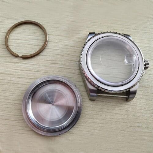 Replacement 40mm Stainless Steel GMT Watch Case Cover for Mingzhu 2813/3804 Movement