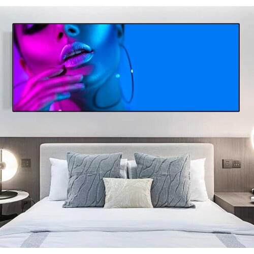 Modern Fashion Beauty Canvas Painting Colorful Character Art Posters and Prints Wall Pictures Living Room Home Decoration