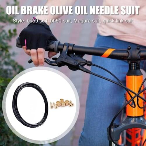 Bike Hydraulic Disc Brake Hose MTB Bicycle Oil Tube Pipe Olive Insert Barb Kit Biking Portable Dustproof Cycling Parts