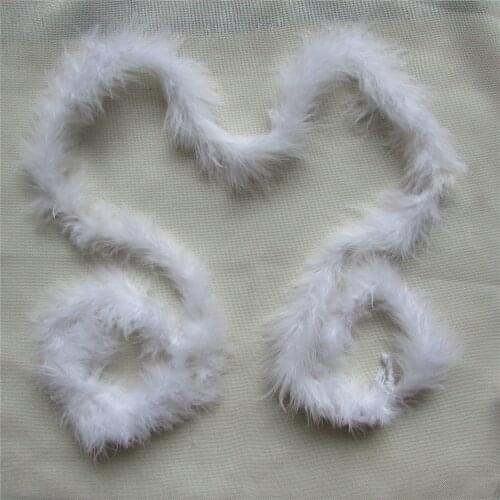 Natural fluffy turkey feather wool top DIY /clothing/hat/feather decorate 1 root sell length 2 meter Christmas tree decorations