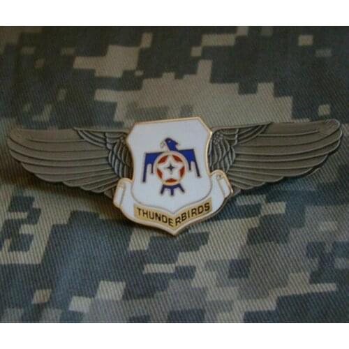 WW2 Us Air Force Thunderbirds Military Pilot Wing Badge Insignia Metal Pin Military Store