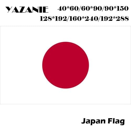 YAZANIE 60*90cm/90*150cm/120*180cm/160*240cm Japanese Flag 2x3ft Hanging Japan Flag Country Indoor Outdoor Polyester Flying Flag