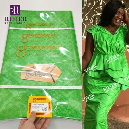 Green Original Bazin Riche Fabric For Gambia Men Or Women Wedding Party Clothing Bazin Riche Laces 2021 Top Quality Materials