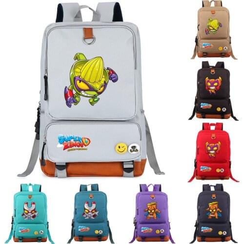 Fashion Super Zings Male Backpack Casual Women Men Backpack Nylon Laptop Backpack Teenager Schoolbags School Backapck