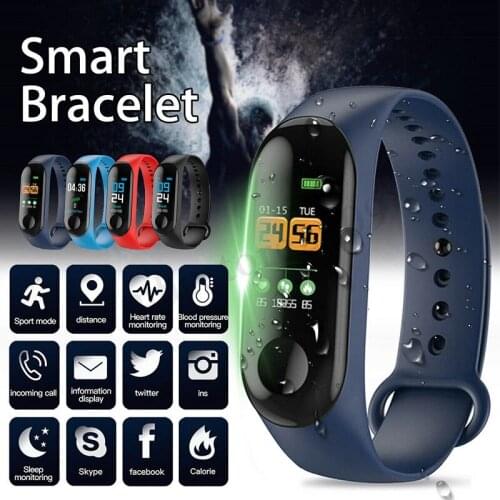 LCD Smart Color Screen Watch Wristband Heart Rate Sports Pedometer Monitoring Waterproof Bracelet Fitness bracelet Unisex UY8