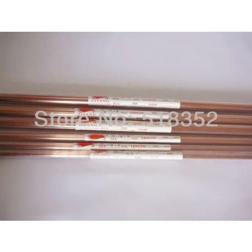 0.3mmx400mm Single Hole Ziyang Copper Electrode Tube for EDM Drilling Machines