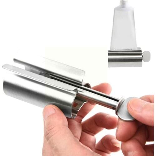 1PC Steel Rolling Toothpaste Squeezer Roller Metal Paste Squeezer Squeezing Tooth Dispenser Tube Tool Bathroom Q2H2