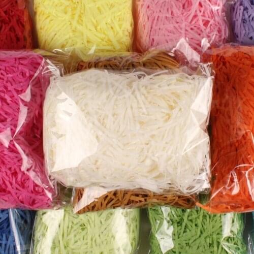20g/bag Multi Color Fashion Craft Shredded Crinkle Paper Raffia Present/Candy Box/Gift Box Filling Material Party Decor