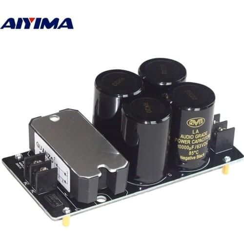 AIYIMA 100A Amplifier Rectifier Filter Board Signal Power Supply Rectifier Filter 50V 63V 80V 100V Capacitor For Audio Amplifier