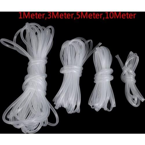 Aquarium Fish Tank Pond Pump Tube 4*6mm White Black Color Aquarium 1m/3m/5m/10m Oxygen Pump Hose Air Bubble Stone