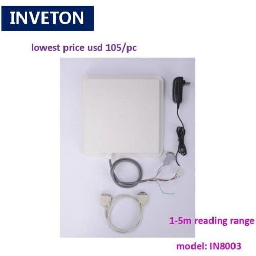 3-5m Mid-Range epc gen2 UHF RFID card Reader (WG26, RS23,TCP/IP optional) support C# JAVA windows system