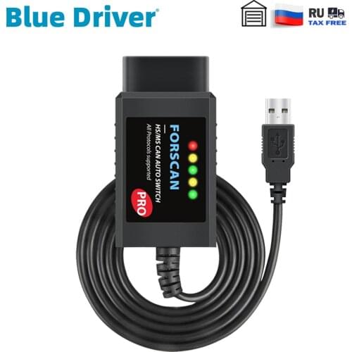 FORScan Pro USB ELM327 V1.5 for Ford Coding HS/ MS CAN Auto Switch Car OBD2 Scanner Diagnostic Tools