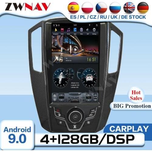 Carplay Tesla Screen Android 9.0 Video Player For Luxgen U6 2014 2015 2016 GPS Navigation Radio Receiver Audio Stereo Head Unit