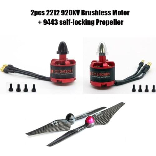 DIY 2212 920KV Brushless Motor Self-locking CW CCW 9443 Self-locking Propeller Carbon Fiber for DJI Phantom F450 F550 FPV Drone