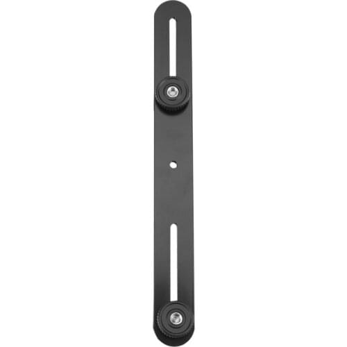 Dual Flash Bracket Hot Shoe Bracket Mount Holder for Tripod Stand DSLR Camera