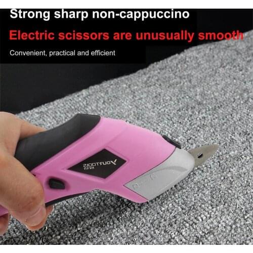 Electric Fabric Scissors Box Cutter USB Cordless Shears Cutting Tool for Crafts Sewing Cardboard Scrapbooking