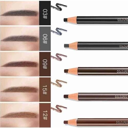 Eyebrow Pencil Pull Line Eye Tint Makeup Beauty Women Coffee Black Gray Colored Pen Eye Brow Enhancer Cosmetic Art Tools