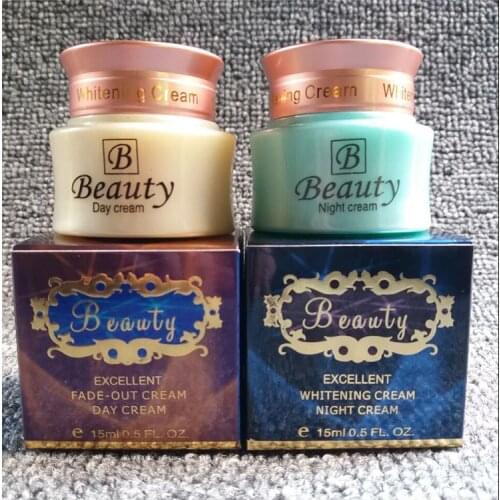Female face Beauty Whitening beauty bailitouhong fade-out whitenig cream set