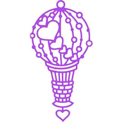 Heart Aerostat Ball Metal Cutting Dies Stencils For DIY Scrapbooking Album Photo Paper Cards Making Crafts Emboss Decorative