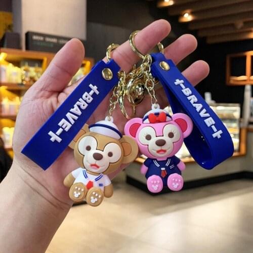 New Cute Animal Keychain Creative Cartoon Doll Key Chain Pendant Bag Ornament Birthday Gift