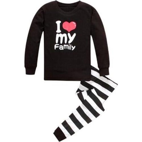 New Cartoon Kids Pajama Set Children Warm Cotton Pyjamas Leggings Pants 2pcs Baby Girl Boys Pyjamas Clothing Suit 2-7T