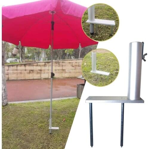 Umbrella Ground Spike Parasol Stand Holder Metal Outdoor Stand Beach Insert Plug Garden Accessories