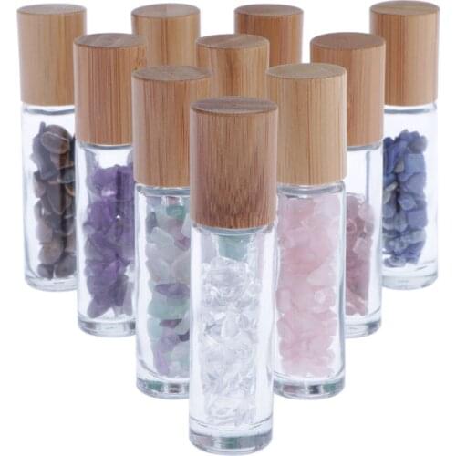 10pcs 10ml Empty Essential Oil Perfume Roller Ball Bottle / Refillable Pippette