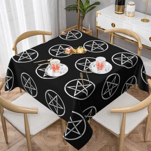 Baphomet Tablecloth Custom Protection Table Cover Polyester Banquet Cheap Cute Table Cloth