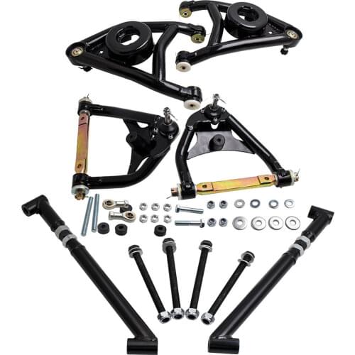 Heavy Duty Control Arm for Chevelle 64-72 + Trailing Arm Brace Kit for GM A Body 1968-1972 Tubular Suspension Parts