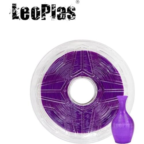 LeoPlas 1kg 1.75mm Flexible Soft Purple TPU Filament For FDM 3D Printer Pen Consumables Printing Supplies Rubber Material