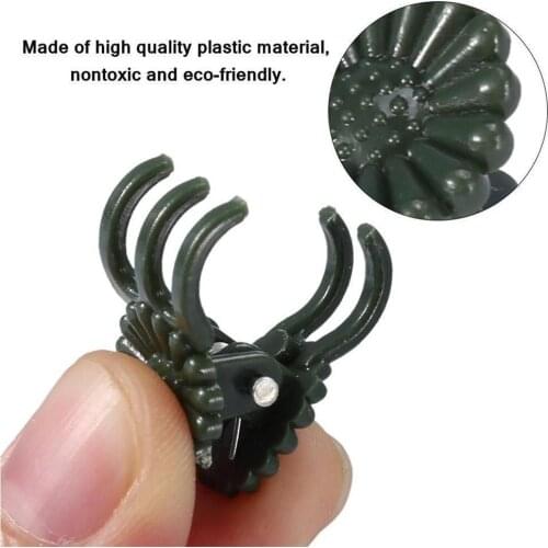 20pcs Plastic Plant Support Clips Orchid Stem Clip For Vine Bundle Vegetables Flower Support Tools Branch Clamping Garden T E7J1