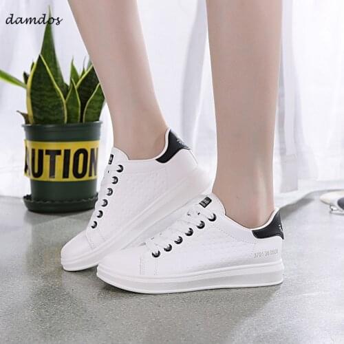 2019 Women Sneaker Running Shoes Women Female Sport Shoes Woman Sneakers Breathable PU-Leather zapatos de mujer zapatillas