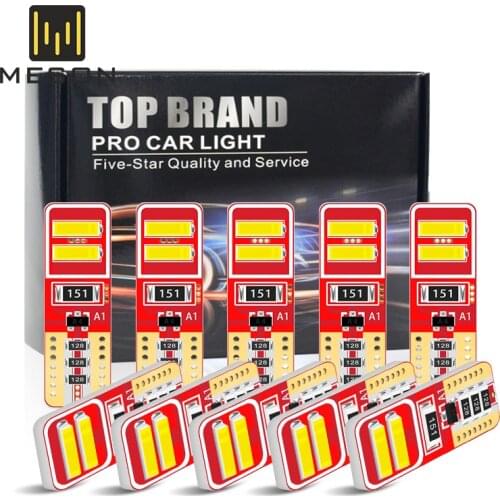 10PCS W5W LED T10 led 4smd 7020 led Light CANBUS light Bulb 6000K No error led light White Car Clearance Lights DC12V AUTO