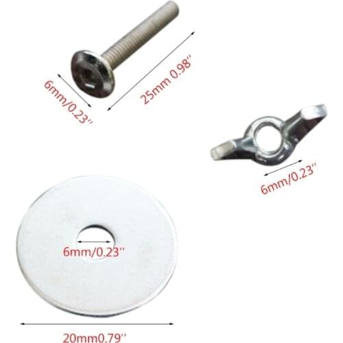 10Pcs Birds Perch Holder Parrot House Screw and Nuts Bird Cage Accessories GXMA