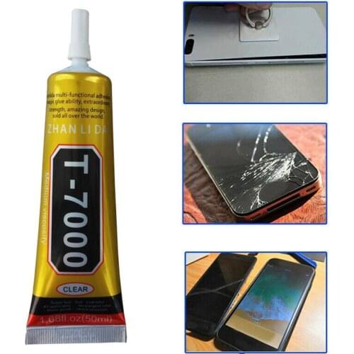 15ml T7000 Mobile Phone Repair Black Glue High Elasticity Style Needle Super Glue Waterproof Screen DIY Frame E1R3
