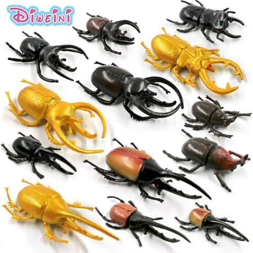 5pcs New Diy Simulation Insect worm Animal model action figure Gift For Kids educational childrens garden plastic hot toy set
