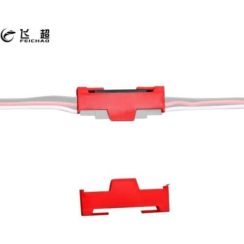 50Pcs/lot ABS Plastic Servo Extension Cable Clip Y Cable Line Wire Safety Buckle Fastenner Jointer Stable Card Seat For RC Servo