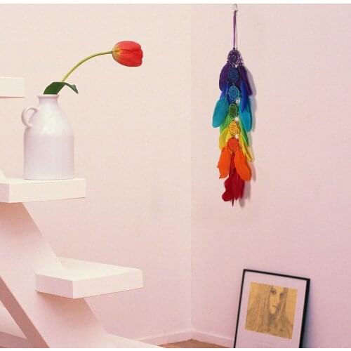 7 Ring Color Ladder Original Seven-color Flower Dream Catcher Ornaments Girls Room Decor