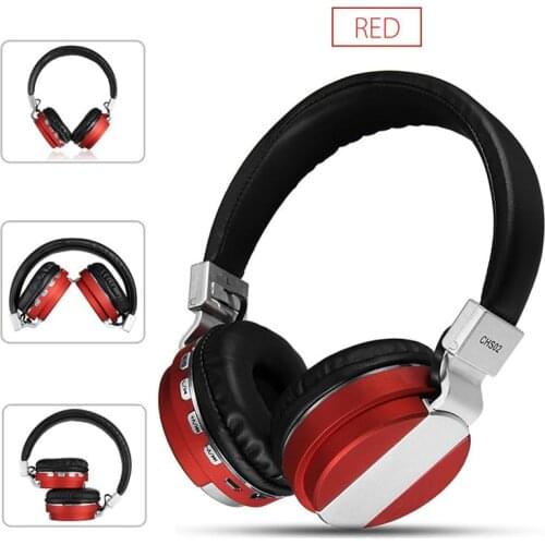 Wireless Bluetooth Gaming Music Headphones Stereo Heavy Bass Cordless Headset Support AUX FM Radio with Mic for Pc Computer Game