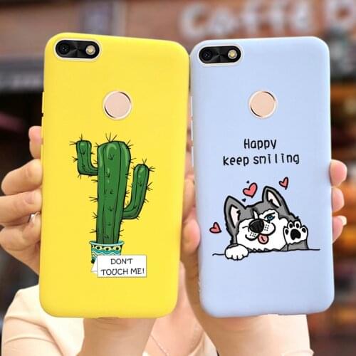 For Huawei P9 Lite Mini Case Huawei Y6 Pro 2017 Case Soft Slim Funda Cute Candy Painted Cover For Huawei Y6 Pro 2017 Phone Cases