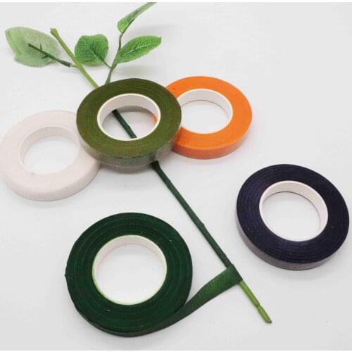 Floral Green Tapes 12mm*45m/ROLL Tape Corsages Buttonhole Artificial Flower Stamen Wrap Florist Green Tapes Stretchy MUMR Tape